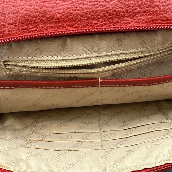 Tignanello Bold Red Leather Tote - Picture 3 of 10